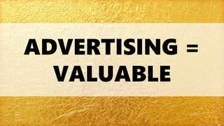 The Rebirth of Advertising: How to Get from the Gold Rush to the Golden Age