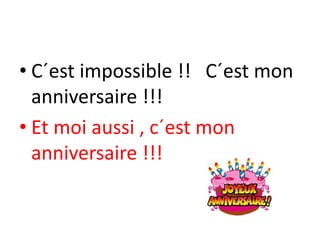 La Fete D Anniversaire