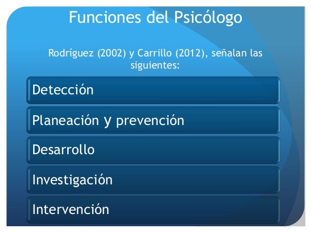 La función del psicólogo en el campo de la salud