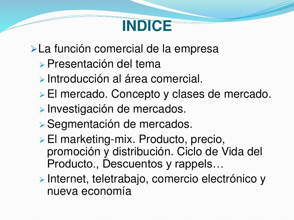 La funcion comercial de la empresa La funcion comercial de la empresa