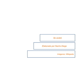 Elaborado por Nacho Diego Se acabó Imágenes: Wikipedia  