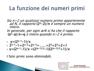 La funzione dei numeri primi | PPT