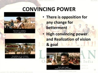 CONVINCING POWER There is opposition for any change for betterment High convincing power and Realization of vision & goal 