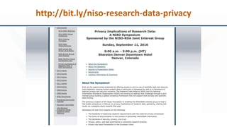 http://bit.ly/niso-research-data-privacy
 