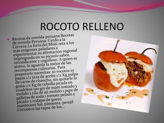 ROCOTO RELLENO 
 