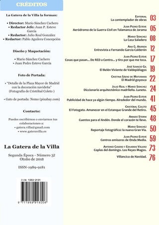 Gatópolis, por tejados y jardines
4
CRÉDITOS
08
03
12
17
24
22
41
48
45
05
50
59
73
76
19
 