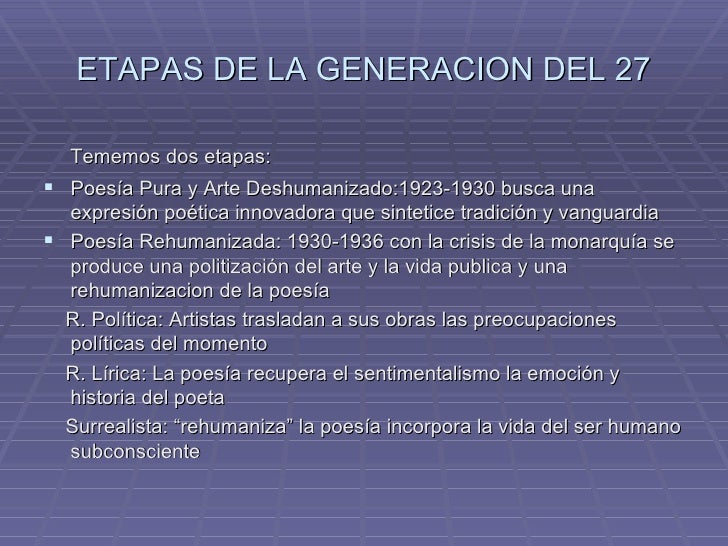 La GeneracióN Del 27