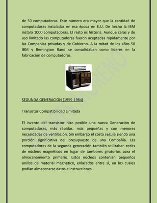 La generacion de las computadoras y la realidad aumentada | PDF