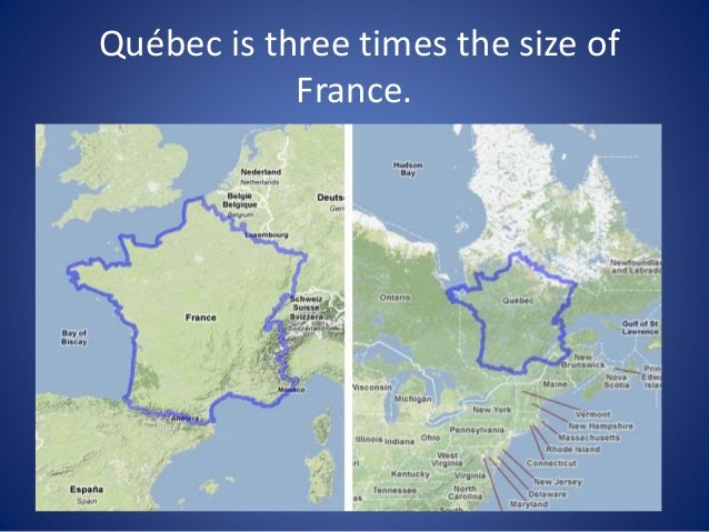 la geographie du quebec et du canada francais la size