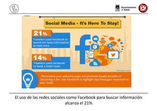 El	
  uso	
  de	
  las	
  redes	
  sociales	
  como	
  Facebook	
  para	
  buscar	
  información	
  
alcanza	
  el	
  21%	...