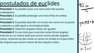 La geometría euclidiana es una rama de la matemática que estudia las ...