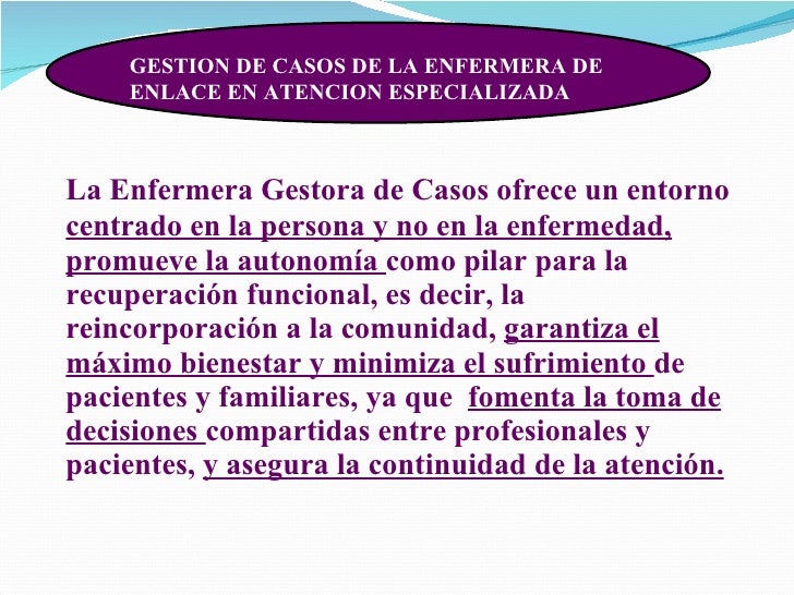 La gestión de los cuidados enfermeros