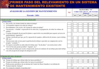 43
PRIMER PASO DEL RELEVAMIENTO EN UN SISTEMA
DE MANTENIMIENTO EXISTENTE
 
