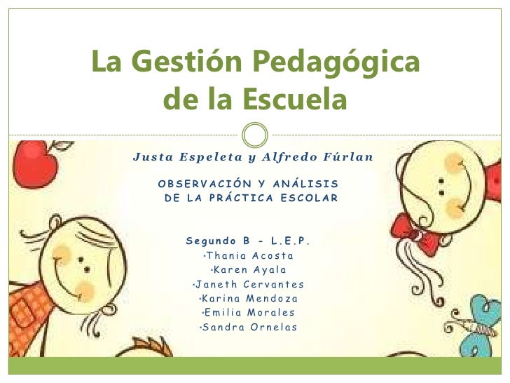 La gestión pedagógica