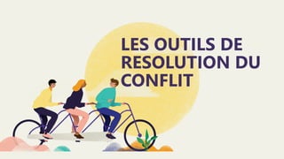 LES OUTILS DE
RESOLUTION DU
CONFLIT
 