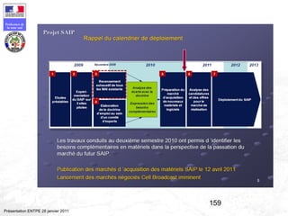 159
Préfecture de
la zone sud
Présentation ENTPE 28 janvier 2011
 