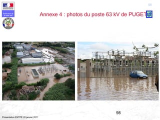 98
Préfecture de
la zone sud
Présentation ENTPE 28 janvier 2011
98
Annexe 4 : photos du poste 63 kV de PUGET
 