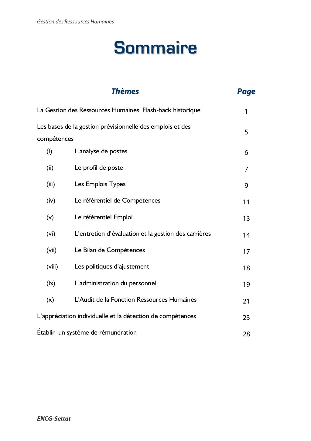 La gestion des ressources humaines (cours pdf) La gestion des ressources humaines (cours pdf)