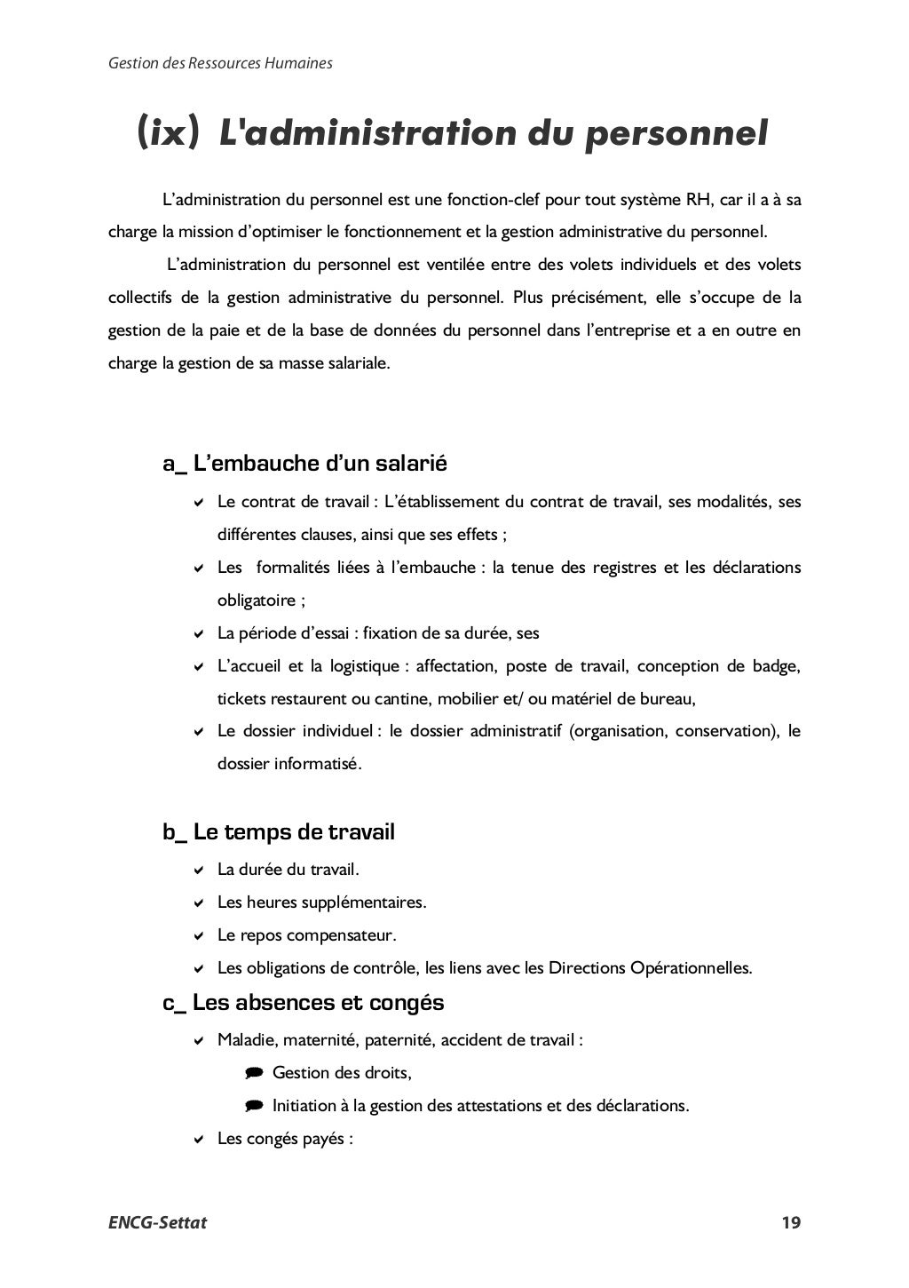 La gestion des ressources humaines (cours pdf) La gestion des ressources humaines (cours pdf)
