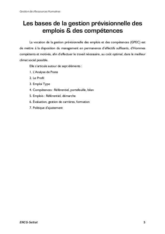 La gestion des ressources humaines (cours pdf) La gestion des ressources humaines (cours pdf)