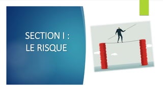 SECTION I :
LE RISQUE
 