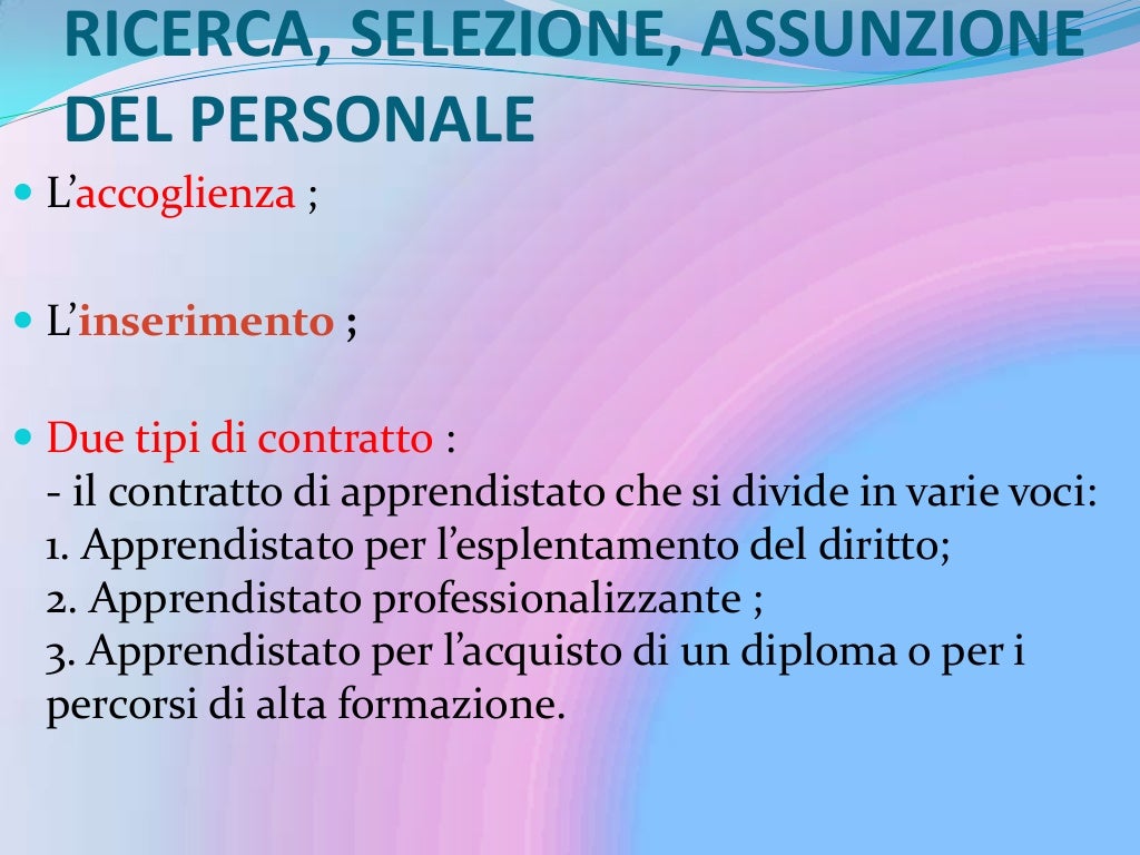La gestione delle risorse umane