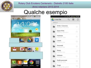 Qualche esempio
Rotary Club Ercolano Centenario - Distretto 2100 Italia
Anno rotariano 2013-2014
 