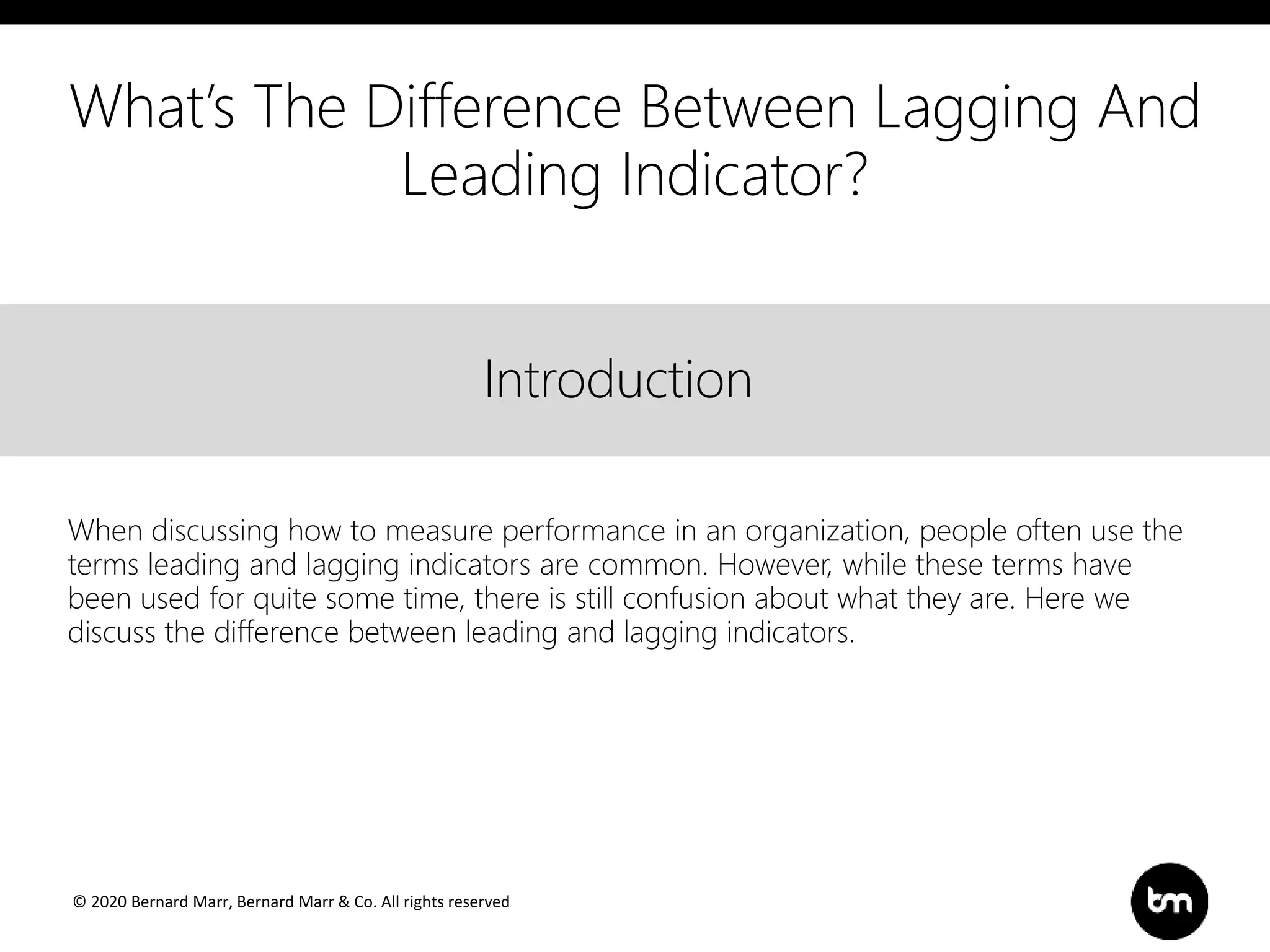 What’s The Difference Between Lagging And Leading Indicator? | PPT