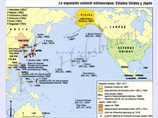 Las zonas de influencia de cada potencia. 