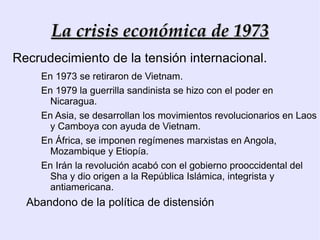 Consecuencias  Políticas Primera Guerra Mundial  (1914-1918) Proceso de  descolonización Rivalidad Entre las metrópolis En las colonias Surge el nacionalismo Neocolonialismo Implicación de las colonias Son escenarios  bélicos Desaparecen Antiguos Imperios Imperio Turco Otro reparto 