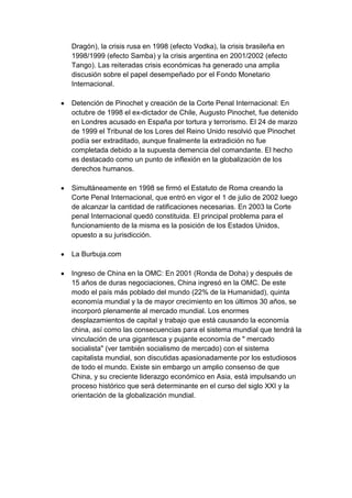 La globalizacion ensayo