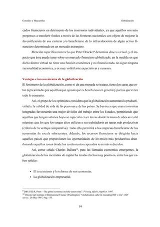 La globalizacion y los mercados financieros | PDF