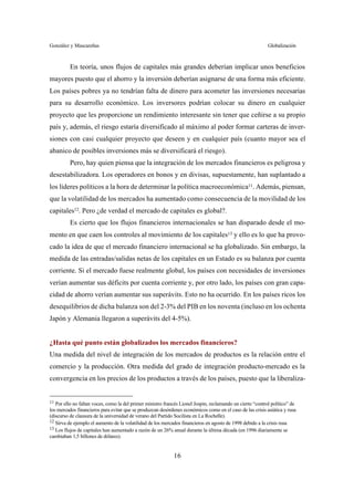La globalizacion y los mercados financieros | PDF