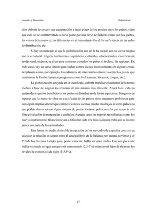 La globalizacion y los mercados financieros | PDF