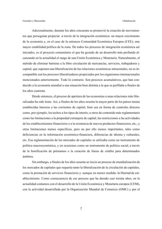 La globalizacion y los mercados financieros | PDF