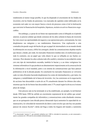 La globalizacion y los mercados financieros | PDF
