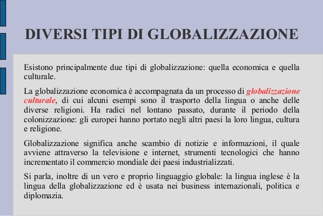 La globalizzazione