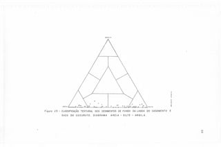 "

A R G IL A

"
-,
O;
~
;;;

.
AREIA

Figura

"

.

.

.. .

..

-~
<:
SILTE

.;
~

25 - CLASSIFICAÇÃO
TEXTURAL DOS SEDIMENTOS DE FUNDO DA LAGOA DO CASAMENTO E
SACO DO C-OCURUTO. DIAGRAMA
AREIA - SILTE - ARGILA.

OJ
OJ

 