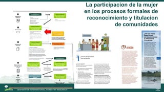 La gobernanza de los bosques y la participación de las mujeres indígenas