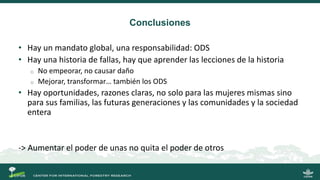 La gobernanza de los bosques y la participación de las mujeres indígenas