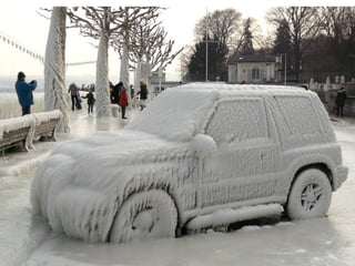 Lago Le man Congela (Suiça)