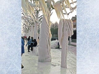 Lago Le man Congela (Suiça)