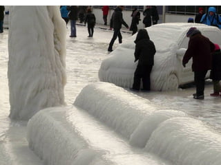 Lago Le man Congela (Suiça)