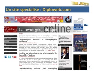 Un site spécialisé : Diploweb.com
 