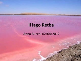 Il lago Retba
Anna Bucchi 02/04/2012
 