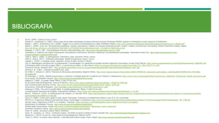 BIBLIOGRAFIA
 AA.VV. (2004). Il piano di zona, Carocci
 Amodio R., Luzenberger G. (2004), Breve guida all’uso della metodologia European Awarness Scenario Workshop (EASW), Quaderni di facilitazione scuola superiore di facilitazione
 Bobbio L. (2007). Amministrare con i cittadini. Viaggio tra le pratiche di partecipazione in Italia. Rubbettino Editore. http://www.laboratoriocittalaquila.it/docs/bibliografia/Amministrare-con-i-cittadini.pdf
 Bobbio L. (2004), A più voci. Amministrazioni pubbliche, imprese, associazioni e cittadini nei processi decisionali inclusivi, Cantieri –Analisi e strumenti per l’innovazione, Edizioni Scientifiche Italiane, Napoli.
http://db.formez.it/fontinor.nsf/0/8E0AD917896786FCC125709D00476C82/$file/Bobbio%20L._A%20pi%C3%B9%20voci.pdf
 Bragadin, F. (2017). CBS - Cost Breakdown Structure, Whymatematics.com. http://www.whymatematica.com/?p=7389
 Cancelliere, A. Costruire una visione condivisa per concretizzare la città futura: tecniche e metodi per una pianificazione partecipata, Osservatorio Smart City. http://osservatoriosmartcity.it/wp-
content/uploads/4_amaliacancelliere.pdf
 Ciaffi D., Mela A. (2006). La partecipazione. Dimensioni, spazi, strumenti. Roma: Carocci
 Ciaffi D., Mela A. (2011). Urbanistica partecipata. Modelli ed esperienze. Roma: Carocci
 Ciapetti, L. (2010). Lo sviluppo locale. Capacità e risorse di città e territori, Il Mulino
 Cito, N. Metodologie e strumenti per la presentazione, il monitoraggio e la valutazione di progetti secondo l'approccio comunitario, Europe Direct Marche. http://www.europedirectmarche.it/download/Presentazione_28062007.pdf
 Commissione delle Comunità europee (2001). La governance europea: un libro bianco. https://ec.europa.eu/transparency/regdoc/rep/1/2001/IT/1-2001-428-IT-F1-1.Pdf
 Comune di Firenze, Glossario AG21. http://ambientesostenibilita.comune.fi.it/export/sites/cittasostenibile/materiali/ambiente/Glossario_AG21.pdf
 Deming E. W. (1982). L’impresa di qualità Torino. Isedi
 De Toffol, F., Valastro A. (2012). Dizionario di democrazia partecipativa, Regione Umbria. http://www.regione.toscana.it/documents/10180/1393902/diz_democrazia_partecipativa_materiali.pdf/627b9269-b91c-4765-866c-
3d160e0a1f9c
 De Ambrogio, U. (2020). Modelli di governance a confronto e strategie locali per le politiche per l’Infanzia e l’adolescenza. https://www.minori.it/sites/default/files/TavoloTecnico_28sett2010_DeAmbrogio_Modelli_Governance.pdf
 Focus group, Enciclopedia Treccani. http://www.treccani.it/enciclopedia/focus-group/
 Galgano A. (1990). La qualità Totale. Milano. Il Sole 24 Ore Libri
 Gli strumenti della partecipazione, Comune di Palermo. https://www.comune.palermo.it/js/server/uploads/_17062014113002.pdf
 Goal oriented project planning, Formez. http://focus.formez.it/sites/all/files/Microsoft%20Word%20-%20tre_GOPP.pdf
 Governance, Università di Bergamo. http://wwwdata.unibg.it/dati/corsi/13152/87983-Governance_5.pdf
 Ishikawa K (1992). Che cos’è la qualità totale. Il modello giapponese. Milano. Il Sole 24 Ore Libri
 La pianificazione finanziaria del progetto, Associazione ProNexus. https://www.unirc.it/documentazione/formazione/materiale/lezione_4_III.pdf
 Nanz,P., Fritsche M. (2014). La partecipazione dei cittadini: un manuale. 2014. https://partecipazione.regione.emilia-romagna.it/tecnico-di-garanzia/documentazione/la-partecipazione-dei-cittadini-un-manuale/documenti/la-
partecipazione-dei-cittadini-un-manuale
 Owen, H. (2005). A brief user’s guide to Open Space Technology, Traduzione ed adattamento italiano a cura di G. de Luzenberger.
 PRO.M.I.S., Programma Mattone Internazionale Salute, Monitoraggio e valutazione https://www.promisalute.it/upload/mattone/gestionedocumentale/4.7%20monitoraggio%20e%20valutazione_784_2708.pdf
 Quando usare il diagramma di PERT in un progetto, Twproject, https://twproject.com/it/blog/quando-usare-il-diagramma-di-pert-un-progetto/
 Questionario, Enciclopedia Treccani. http://www.treccani.it/vocabolario/questionario/
 Schema della ricerca-azione, Invalsi. http://www.invalsi.it/invalsi/documenti/ide/07_06/schema_ricerca_azione.pdf
 Strumenti, Avventura urbana. http://www.avventuraurbana.it/index.php/meeting/
 Sclavi, M. (2002). Avventure urbane, Milano, Eléuthera
 Sclavi, M., Susskind, L.E. (2011). Confronto creativo. Dal diritto di parola al diritto di essere ascoltati, Etal. http://theconsensusbuildingapproach.blogspot.com.
 Sgandurra, I. (2012) (a cura di). Linee Guida di Europrogettazione, Edizioni CLEUP
 Tusini, S. (2015). La ricerca come relazione. L’intervista nelle scienze sociali, Franco Angeli. http://www.edurete.org/testi/sa.asp?ida=183
 