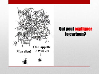 Mon dieu!
On l’appelle
le Web 2.0
Qui peut expliquer
le cartoon?
 