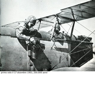 primo volo il 17 dicembre 1903, 200.000 aerei
 
