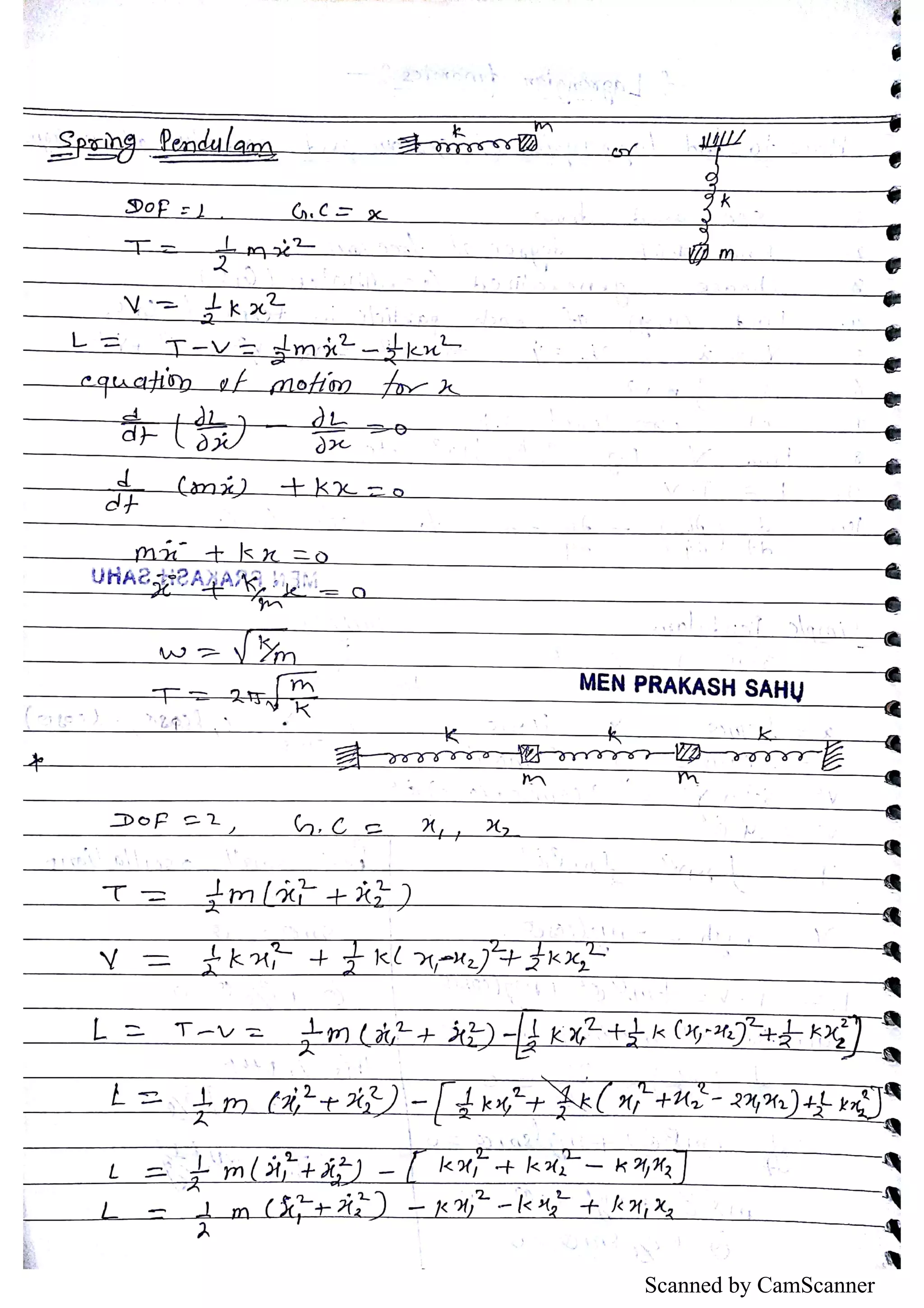 Lagrangian Dynamics Classical Mechanics Pdf