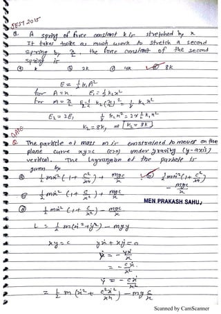 Lagrangian dynamics (CLASSICAL MECHANICS ) | PDF